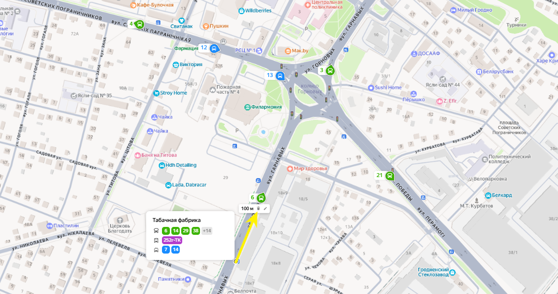 ВРЕМЕННЫЙ ПЕРЕНОС ОСТАНОВКИ «ТАБАЧНАЯ ФАБРИКА»